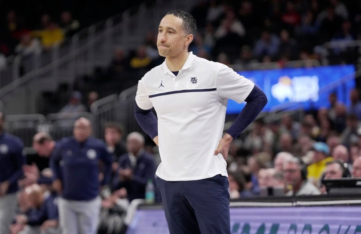 Marquette head coach Shaka Smart is shown during the second half of their game Wednesday, December 17, 2025 at Fiserv Forum in Milwaukee, Wisconsin. Georgetown beat Marquette 78-69.