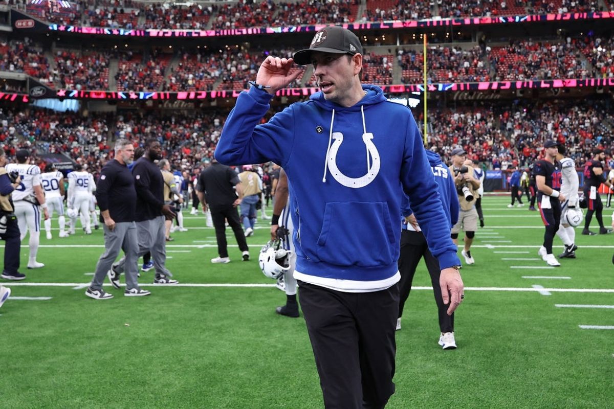 Jan 4, 2026; Houston, Texas, USA;  Indianapolis Colts head coach Shane Steichen on the field following the game against the Houston Texans at NRG Stadium. Mandatory Credit: Troy Taormina-Imagn Images