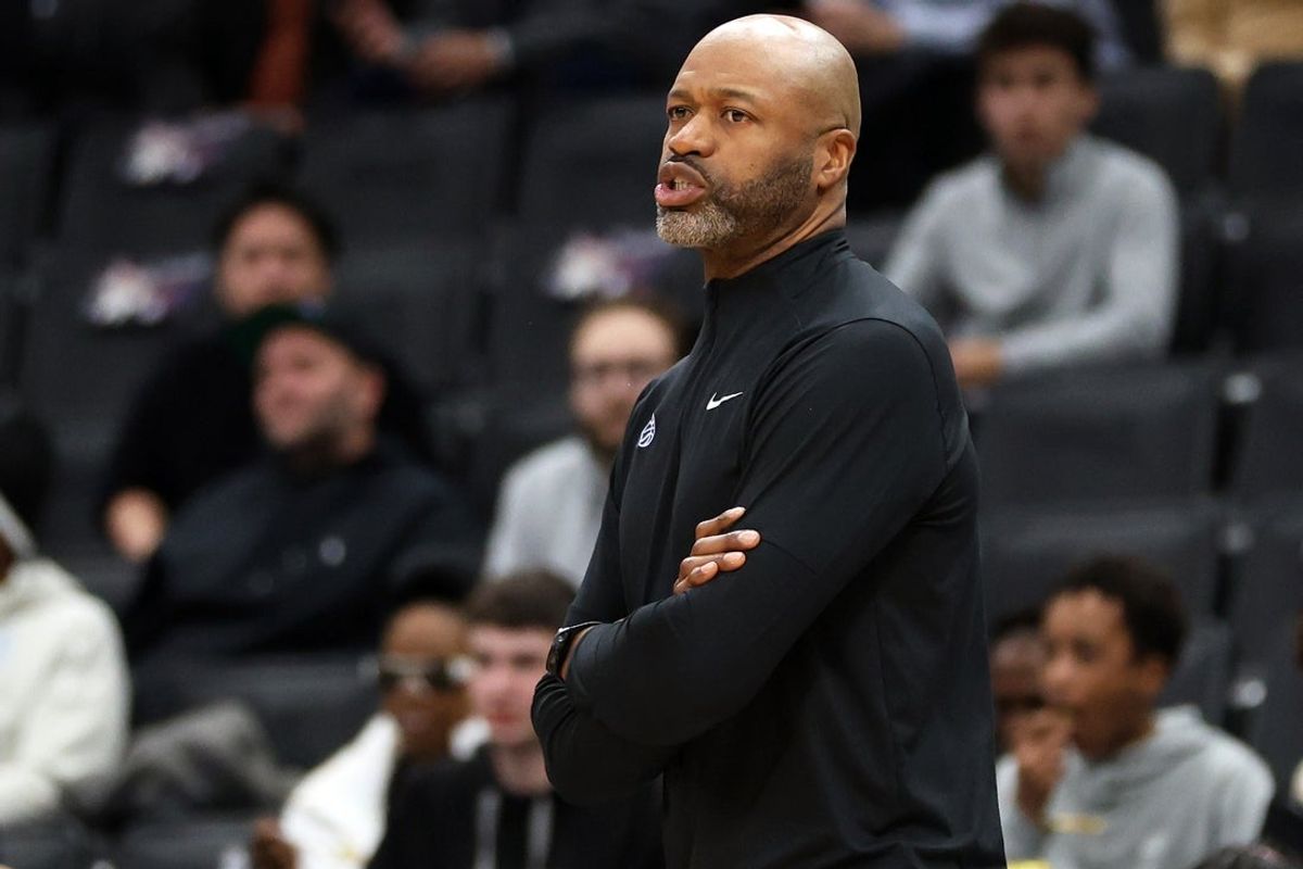 Jan 6, 2026; Washington, District of Columbia, USA; Orlando Magic head coach Jamahl Mosley looks on during the first half against the Washington Wizards at Capital One Arena. Mandatory Credit: Daniel Kucin Jr.-Imagn Images
