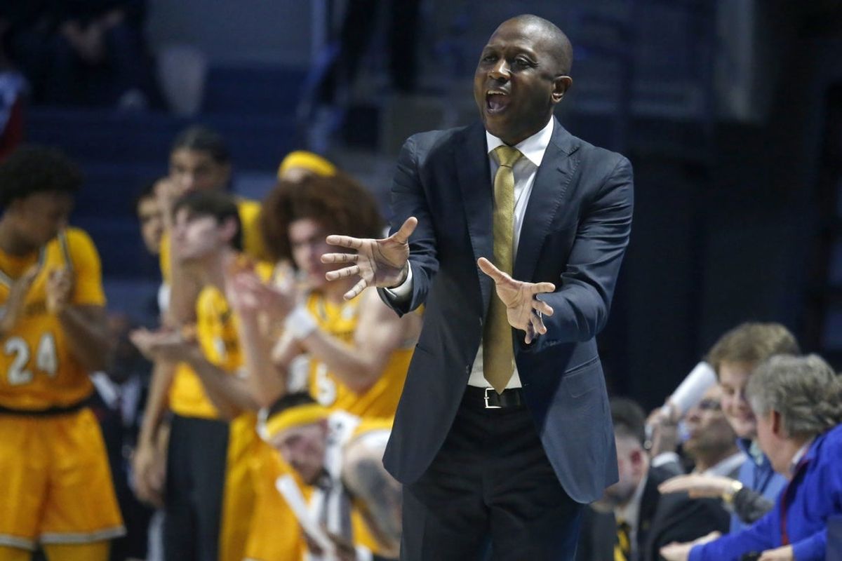 Jan 10, 2026; Oxford, Mississippi, USA; Missouri Tigers head coach Dennis Gates reacts during the first half against the Mississippi Rebels at The Sandy and John Black Pavilion at Ole Miss. Mandatory Credit: Petre Thomas-Imagn Images