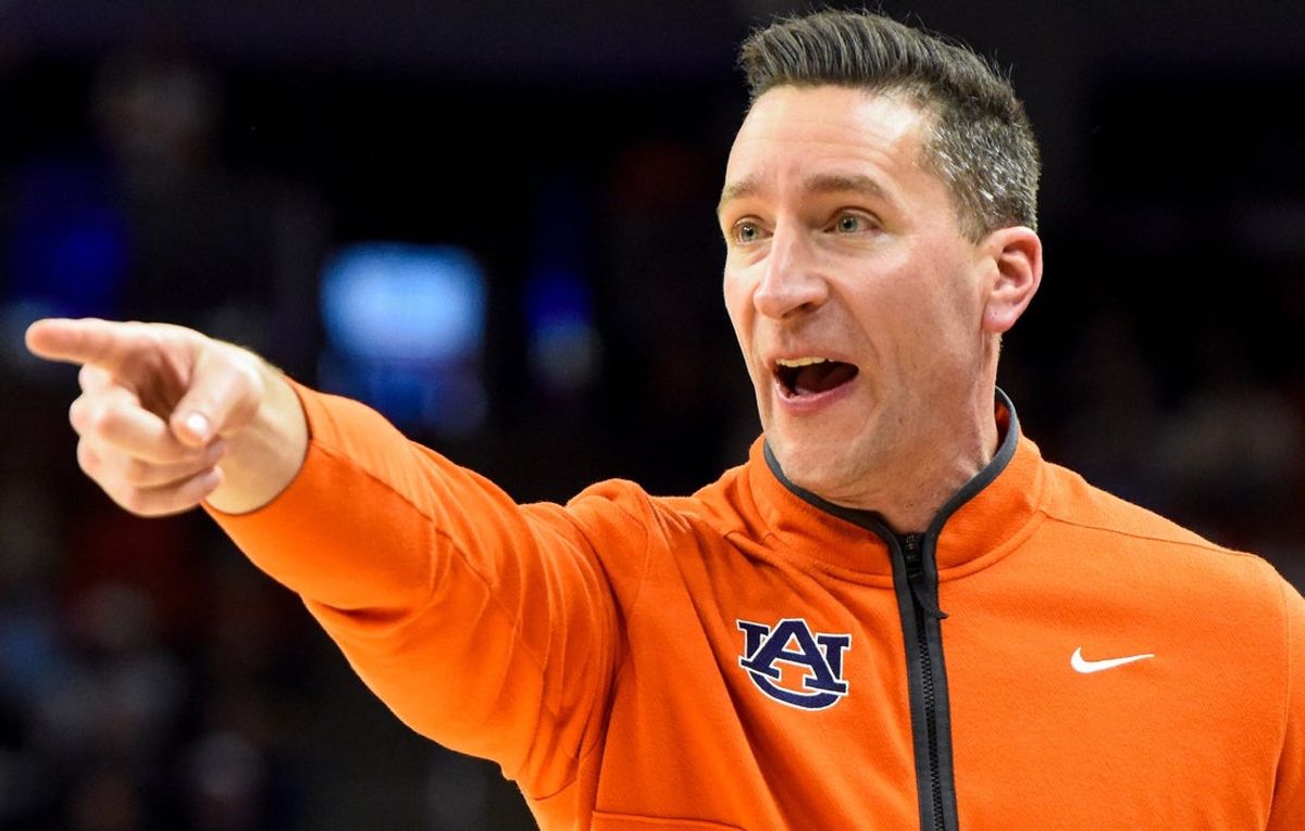 Auburn Tigers head coach Steven Pearl coaches against the South Carolina Gamecocks during their Southeastern Conference game at Neville Arena in Auburn, Ala., on Saturday January 17, 2026.