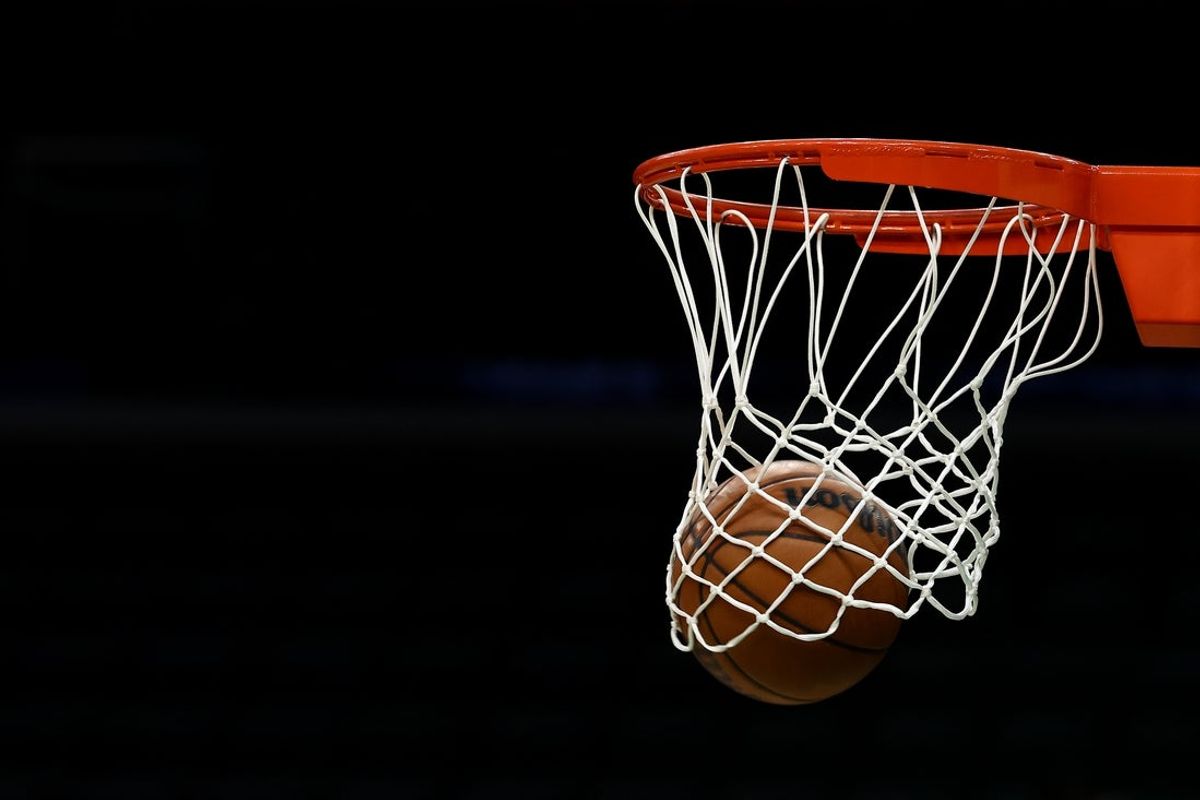 Jan 21, 2026; Boston, Massachusetts, USA; A basketball goes through the hoop before the game between the Boston Celtics and the Indiana Pacers at TD Garden. Mandatory Credit: Winslow Townson-Imagn Images