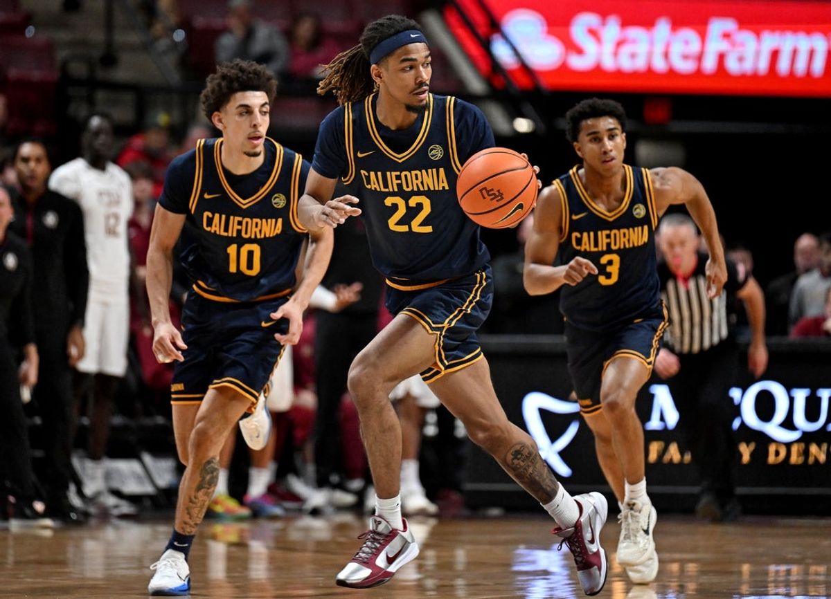 Jan 28, 2026; Tallahassee, Florida, USA; California Golden Bears forward Chris Bell (22) during the second half against the Florida State Seminoles at Donald L. Tucker Center. Mandatory Credit: Melina Myers-Imagn Images