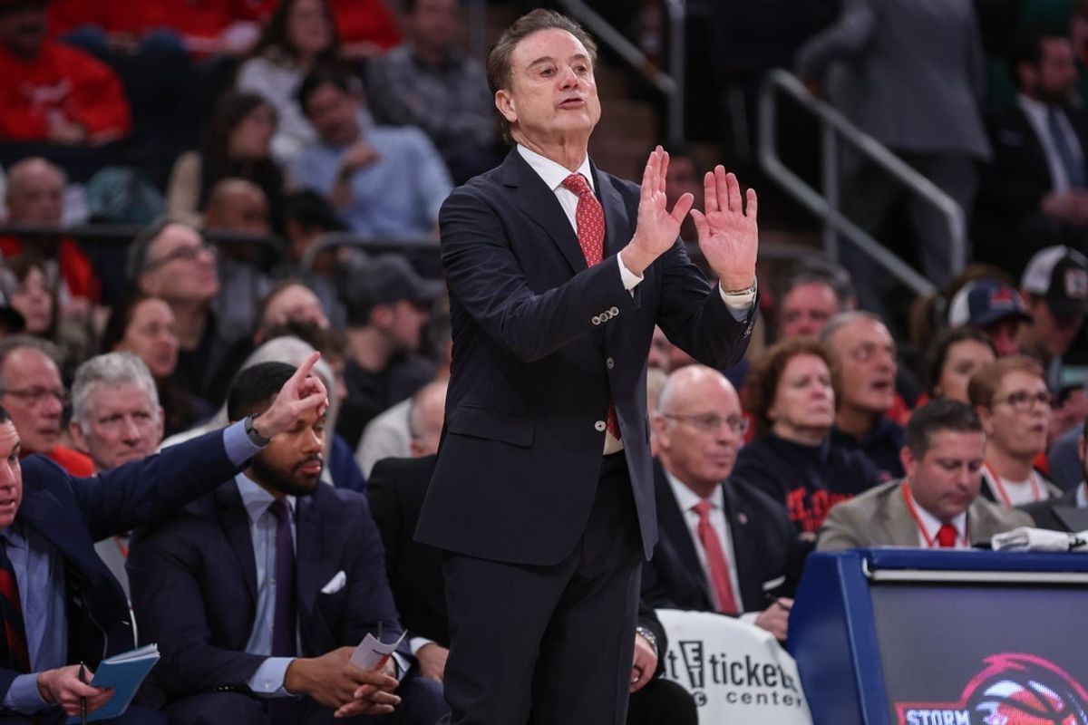 Jan 28, 2026; New York, New York, USA;  St. John's Red Storm head coach Rick Pitino at Madison Square Garden. Mandatory Credit: Wendell Cruz-Imagn Images
