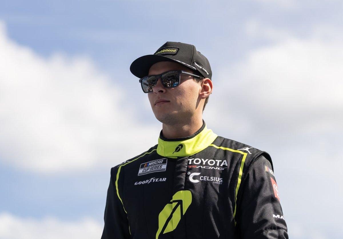 Feb 15, 2026; Daytona Beach, Florida, USA; NASCAR Cup Series driver Corey Heim (67) during the 68th running of the Daytona 500 at Daytona International Speedway. Mandatory Credit: Mark J. Rebilas-Imagn Images
