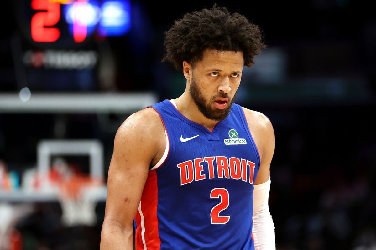 Mar 17, 2026; Washington, District of Columbia, USA; Detroit Pistons guard Cade Cunningham (2) looks on during the first half against the Washington Wizards at Capital One Arena. Mandatory Credit: Daniel Kucin Jr.-Imagn Images