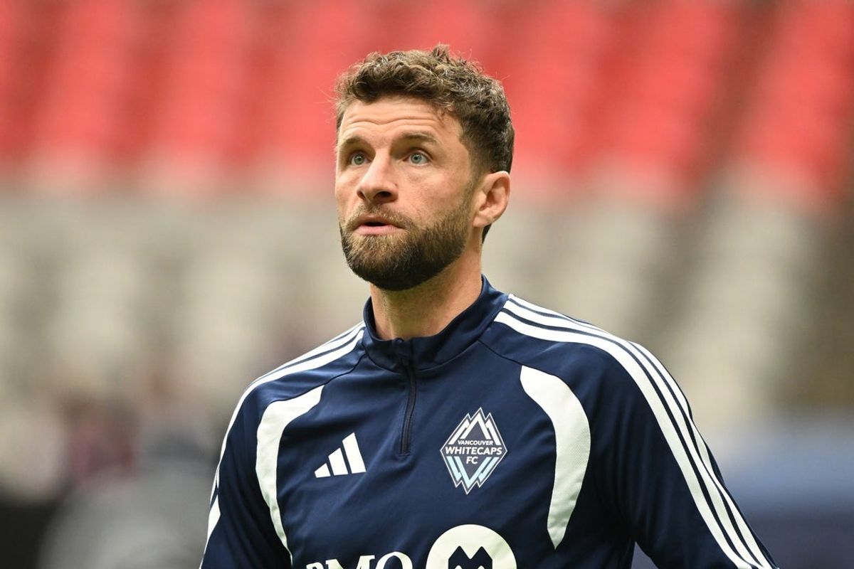 Mar 15, 2026; Vancouver, British Columbia, CAN;  Vancouver Whitecaps FC forward Thomas Muller (13) warms up against the prior to the first half against the Minnesota United FC at BC Place. Mandatory Credit: Anne-Marie Sorvin-Imagn Images