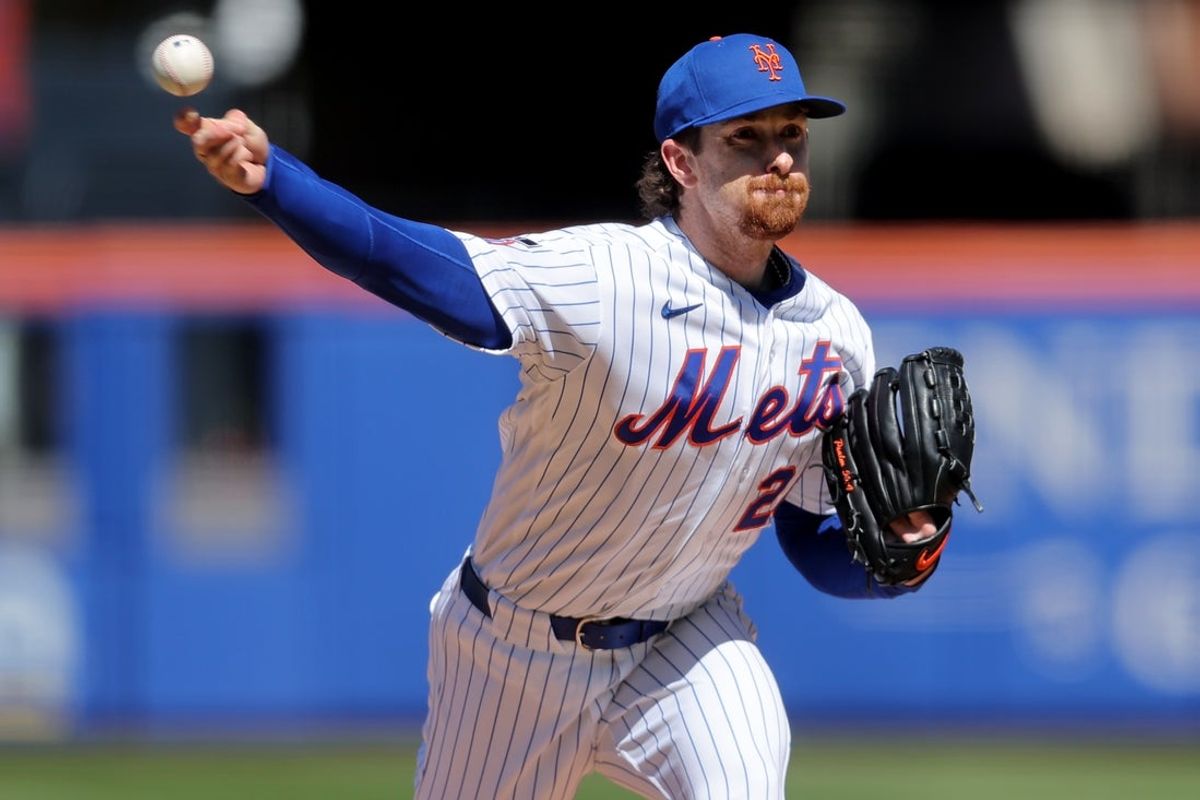 Mar 29, 2026; New York City, New York, USA; New York Mets starting pitcher Nolan McLean (26) pitches against the Pittsburgh Pirates during the first inning at Citi Field. Mandatory Credit: Brad Penner-Imagn Images
