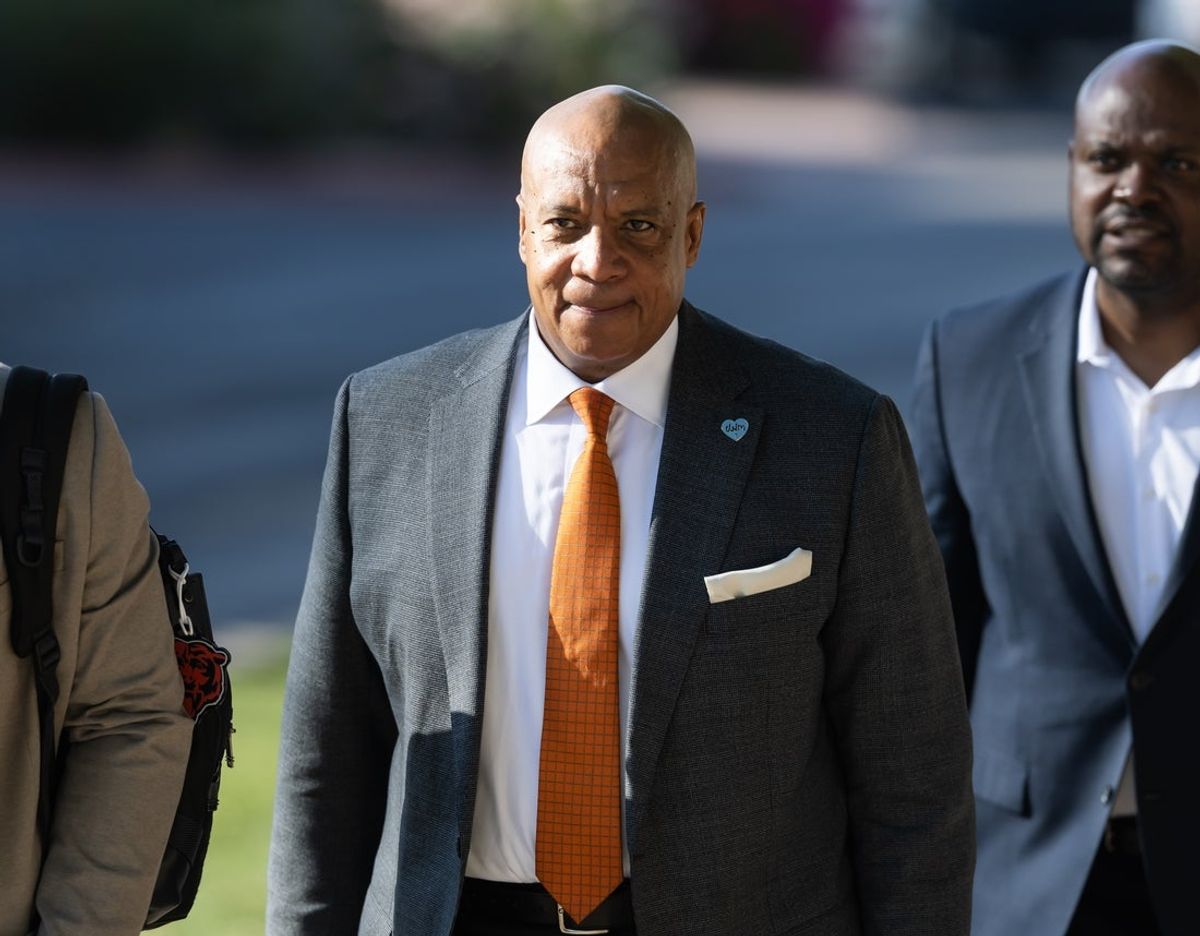 Mar 30, 2026; Phoenix, AZ, USA; Chicago Bears president Kevin Warren during the 2026 NFL Annual League Meeting at the Arizona Biltmore. Mandatory Credit: Mark J. Rebilas-Imagn Images