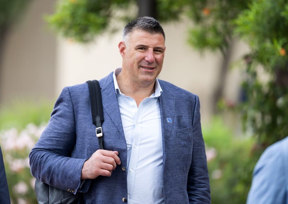 Mar 31, 2026; Phoenix, AZ, USA; New England Patriots head coach Mike Vrabel during the 2026 NFL Annual League Meeting at the Arizona Biltmore. Mandatory Credit: Mark J. Rebilas-Imagn Images