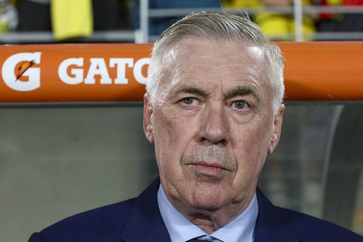 Brazil coach Carlo Ancelotti looks on before a friendly against Croatia at Camping World Stadium on March 31, 2026. Credit: Nathan Ray Seebeck-Imagn Images