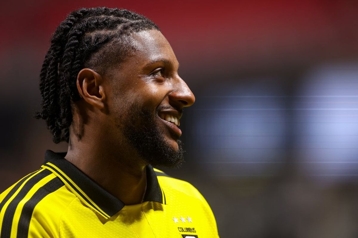 Apr 4, 2026; Atlanta, Georgia, USA; Columbus Crew defender Steven Moreira (31) walks off the pitch after a victory over Atlanta United at Mercedes-Benz Stadium. Mandatory Credit: Brett Davis-Imagn Images