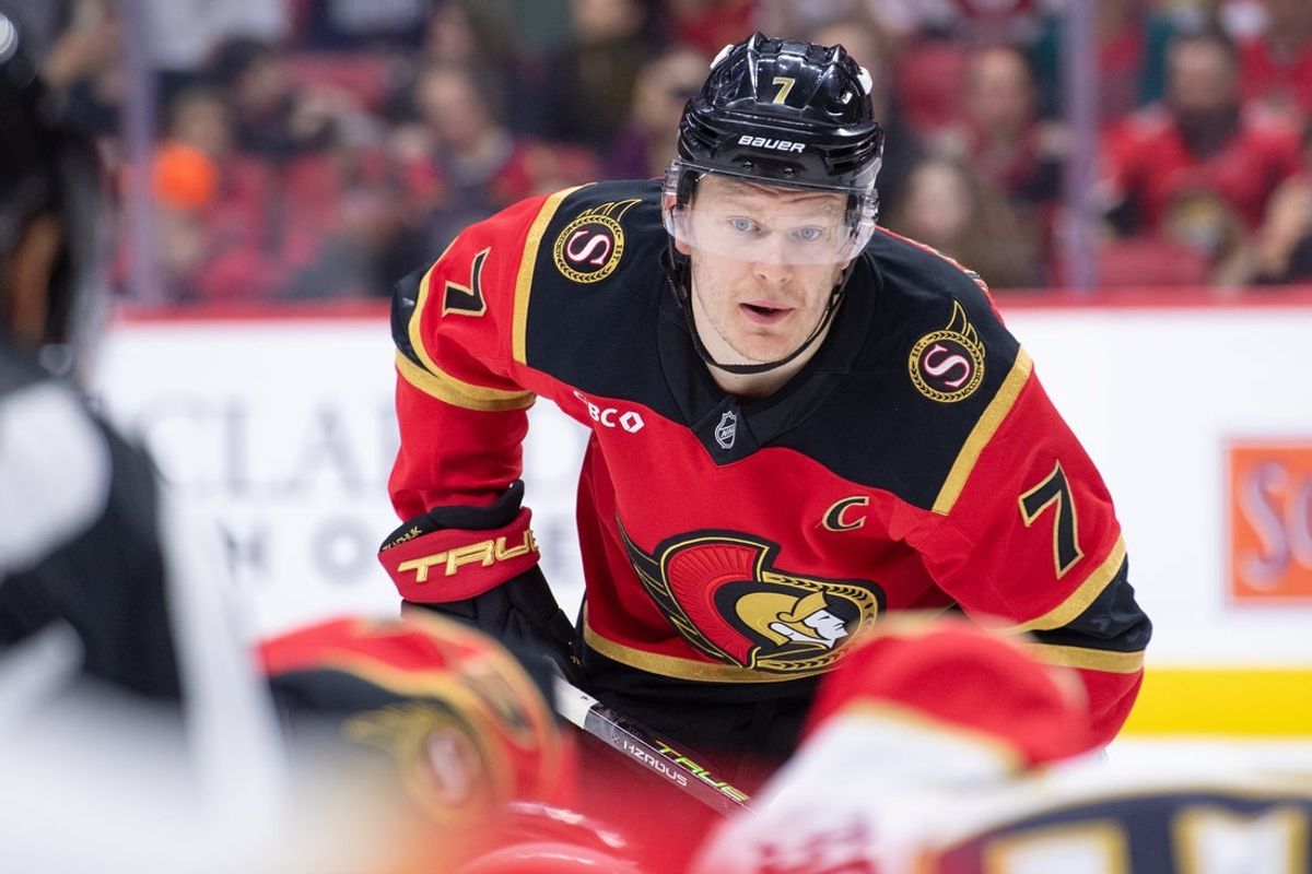 Ottawa Senators left wing Brady Tkachuk against the Florida Panthers on April 7, 2026.