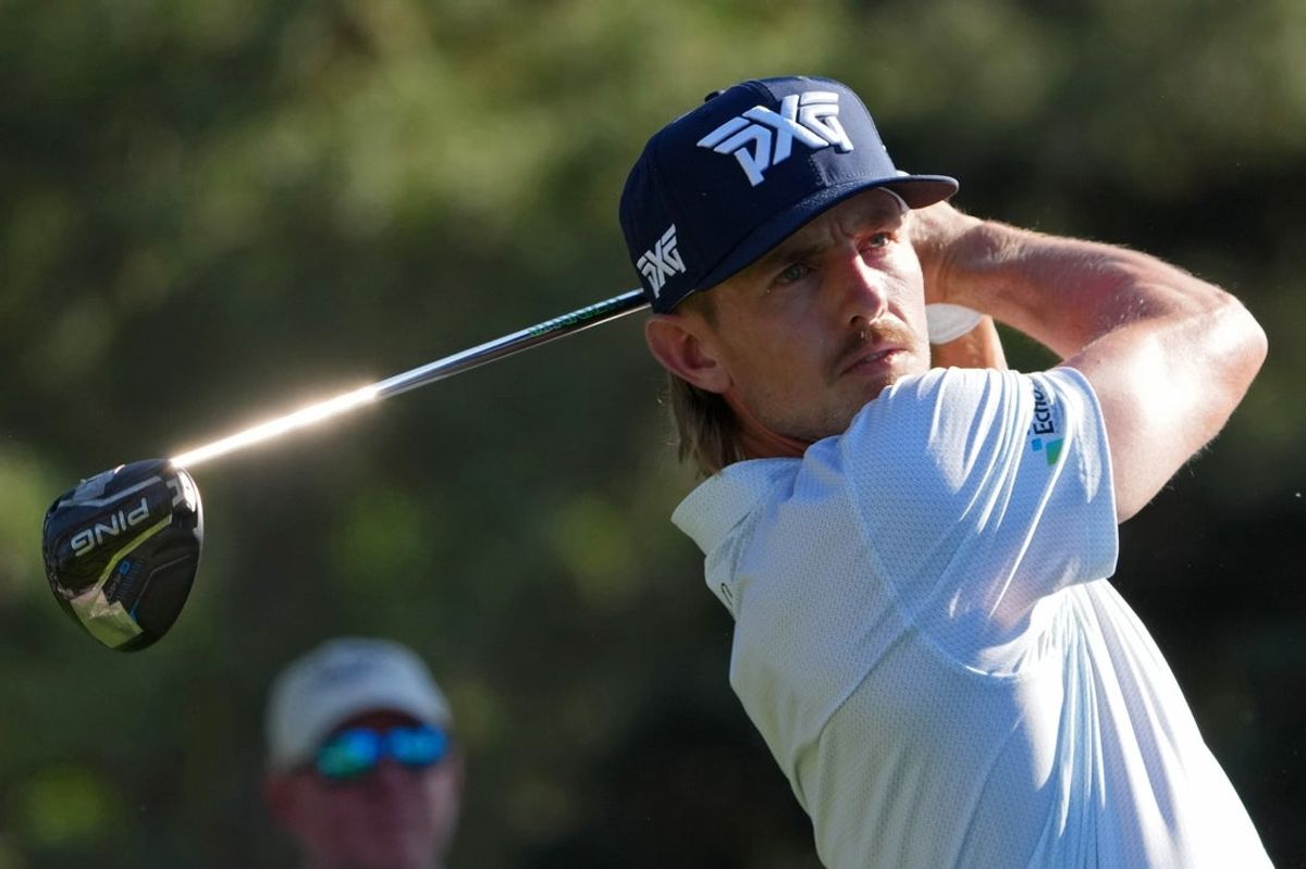 Jake Knapp tees off during the second round of the 2006 Masters. Credit: Michael Madrid-Imagn Images