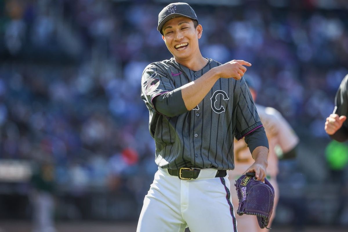 Apr 11, 2026; New York City, New York, USA;  New York Mets pitcher Kodai Senga (34) at Citi Field. Mandatory Credit: Wendell Cruz-Imagn Images