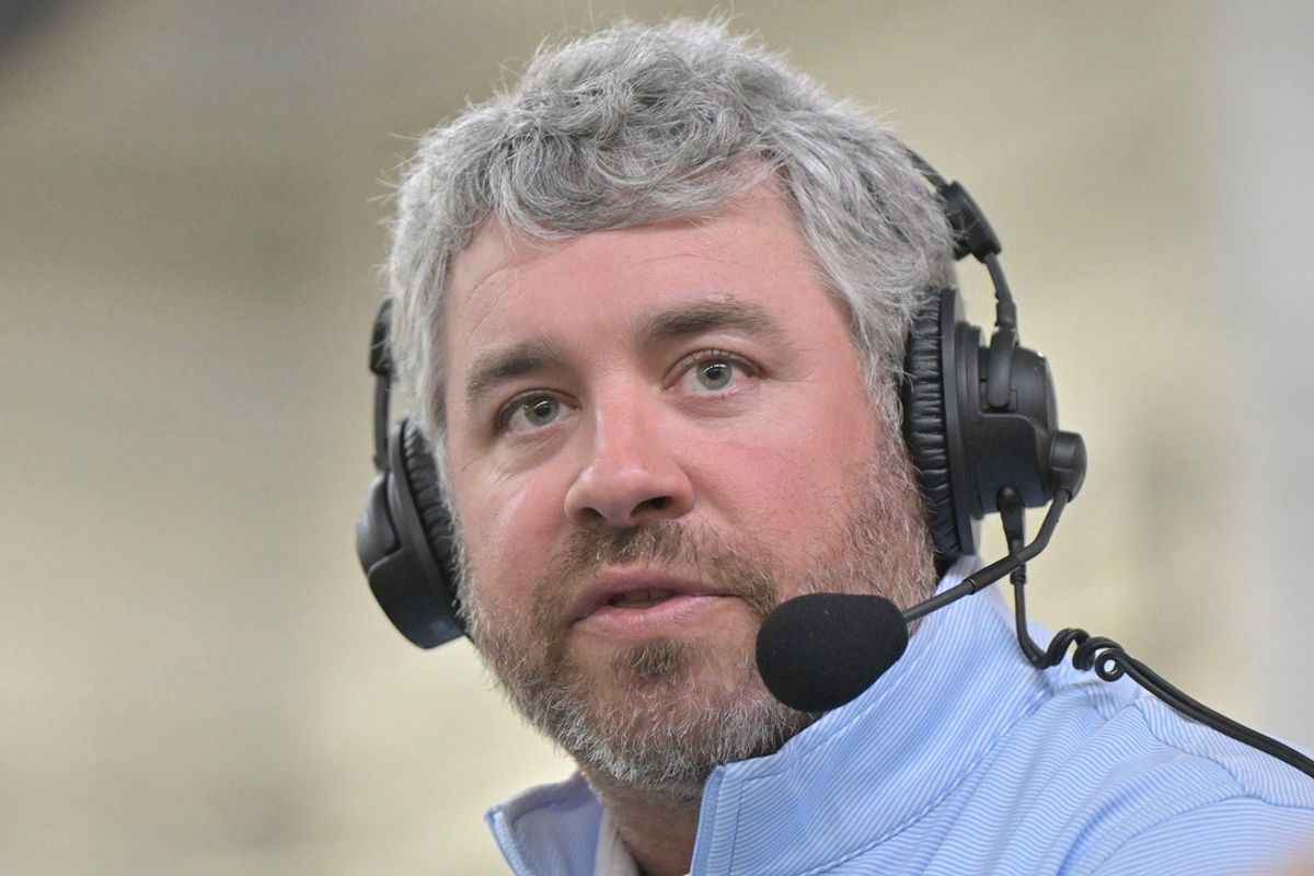 Head coach Pete Golding speaks at Ole Miss “Meet the Rebels” in Oxford, Miss. on Saturday, April 25, 2026.