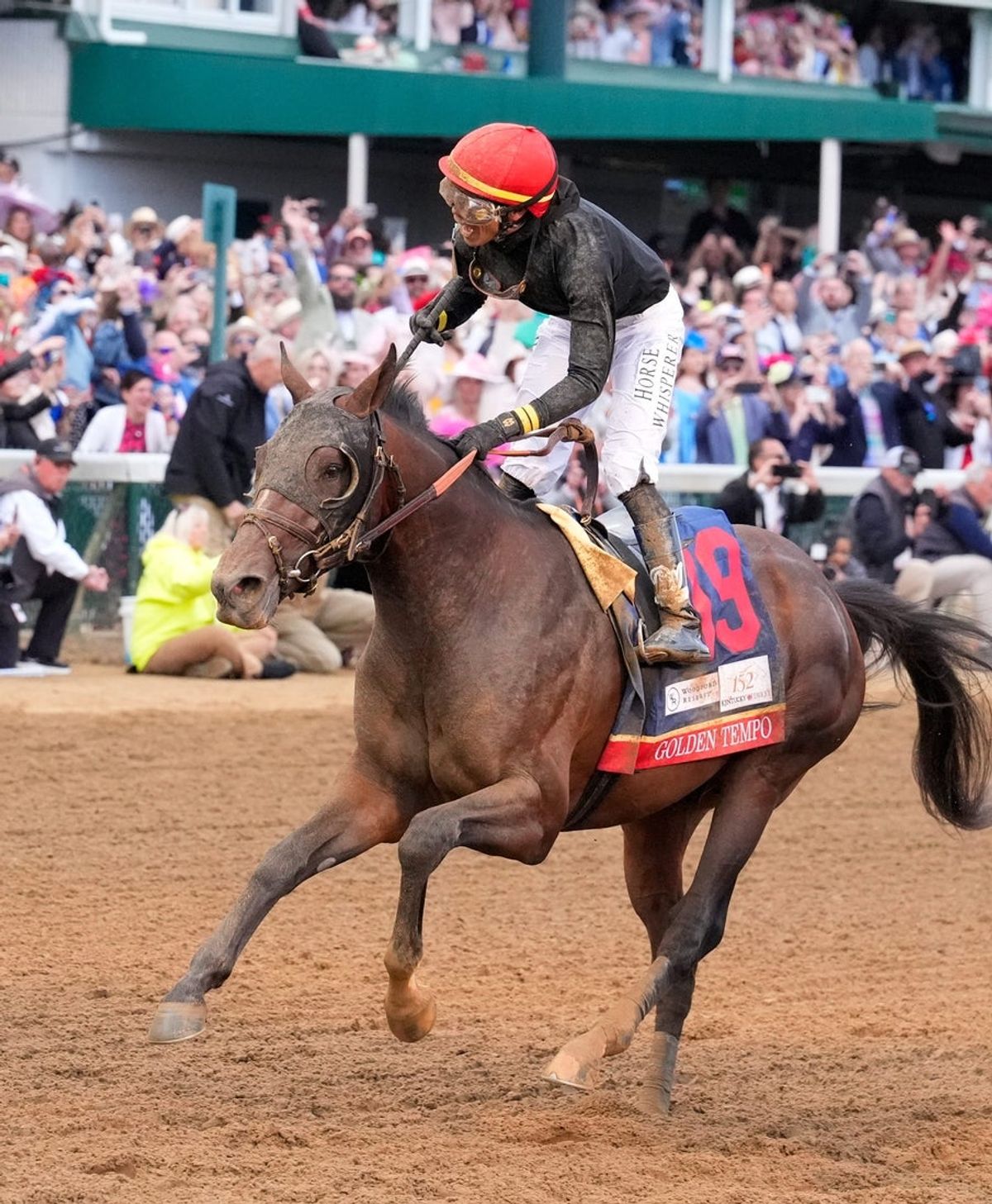 Golden Tempo, ridden by jockey Jose Ortiz, won the 152nd Kentucky Derby, May 2, 2026.