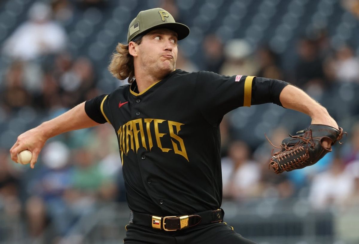 May 15, 2026; Pittsburgh, Pennsylvania, USA; Pittsburgh Pirates starting pitcher Braxton Ashcraft (35) delivers a pitch against the Philadelphia Phillies during the first inning at PNC Park. Mandatory Credit: Charles LeClaire-Imagn Images