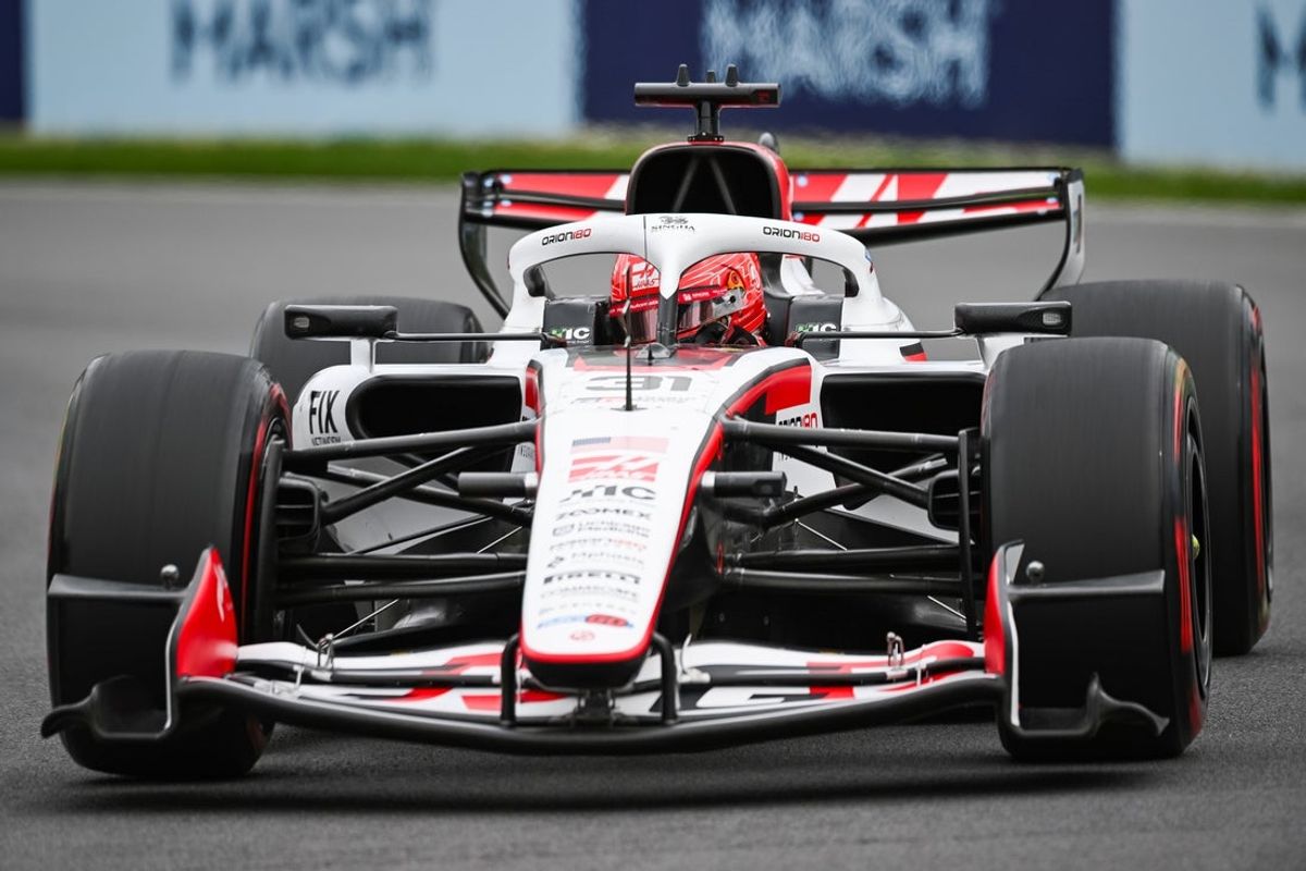 May 23, 2026; Montreal, Quebec, CANADA; Haas driver Esteban Ocon (31) during the qualifying session of the Lenovo Grand Prix Du Canada at Circuit Gilles-Villeneuve. Mandatory Credit: David Kirouac-Imagn Images