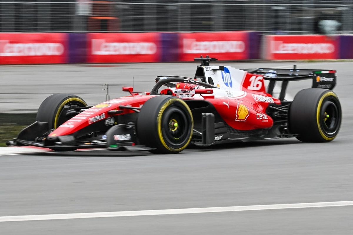 May 24, 2026; Montreal, Quebec, CANADA; Ferrari driver Charles Leclerc (16) during the Lenovo Grand Prix Du Canada at Circuit Gilles-Villeneuve. Mandatory Credit: David Kirouac-Imagn Images