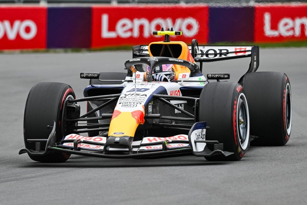 May 24, 2026; Montreal, Quebec, CANADA; Racing Bulls driver Liam Lawson (30) during the Lenovo Grand Prix Du Canada at Circuit Gilles-Villeneuve. Mandatory Credit: David Kirouac-Imagn Images