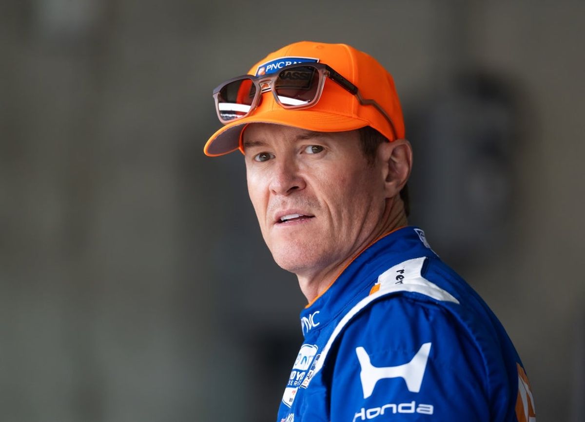 May 24, 2026; Indianapolis, Indiana, USA; IndyCar Series driver Scott Dixon (9) during the 110th running of the Indianapolis 500 at Indianapolis Motor Speedway. Mandatory Credit: Mark J. Rebilas-Imagn Images