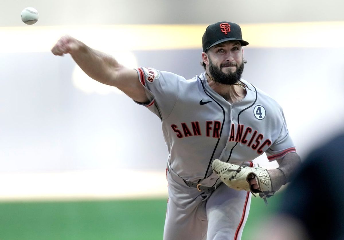 San Francisco Giants pitcher Trevor McDonald (72) throws during the first inning of their game against the Milwaukee Brewers Tuesday, June 2, 2026 at American Family Field in Milwaukee, Wisconsin.