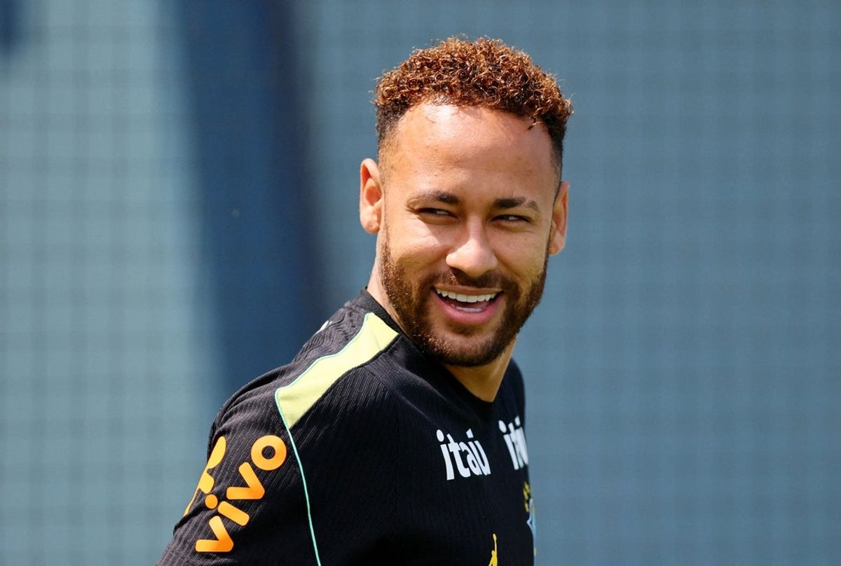 June 17, 2026; Morristown, New Jersey, U.S.; Brazil's Neymar Jr. during training.  Mandatory Credit: Caean Couto-Imagn Images