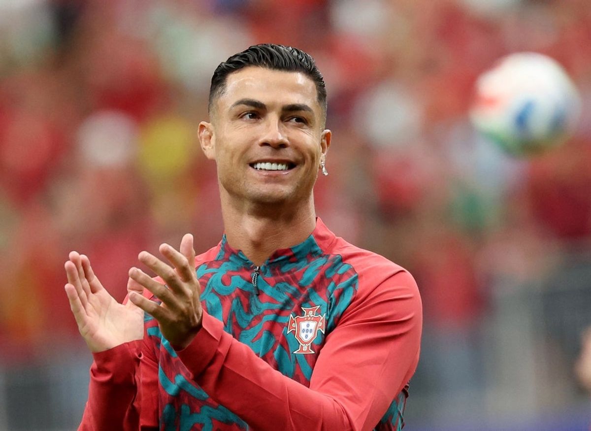 17 de junho de 2026; Houston, Texas, EUA; Cristiano Ronaldo, de Portugal, durante aquecimento antes da partida. Crédito obrigatório: Troy Taormina-Imagn Images