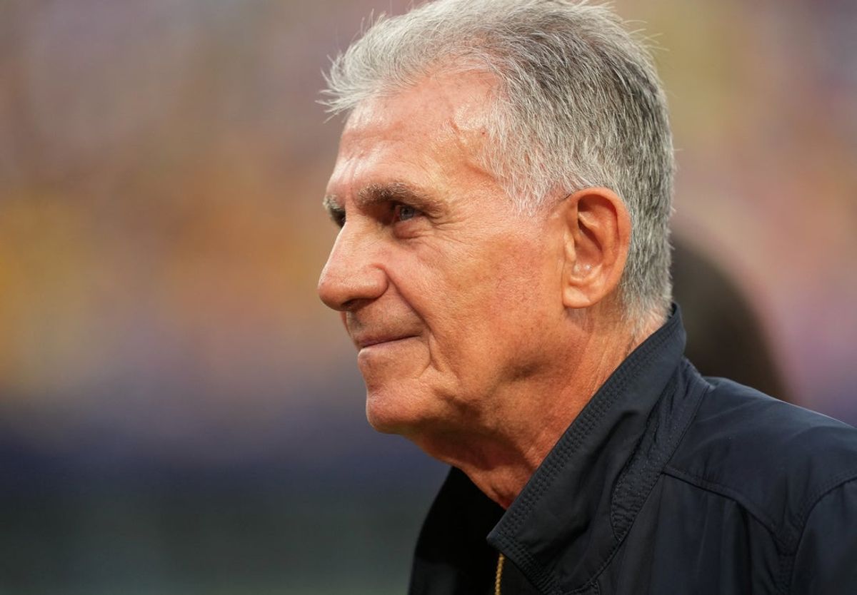 27 de junho de 2026; Filadélfia, Pensilvânia, EUA; O técnico de Gana, Carlos Queiroz, após a partida. Crédito obrigatório: James Lang-Imagn Images