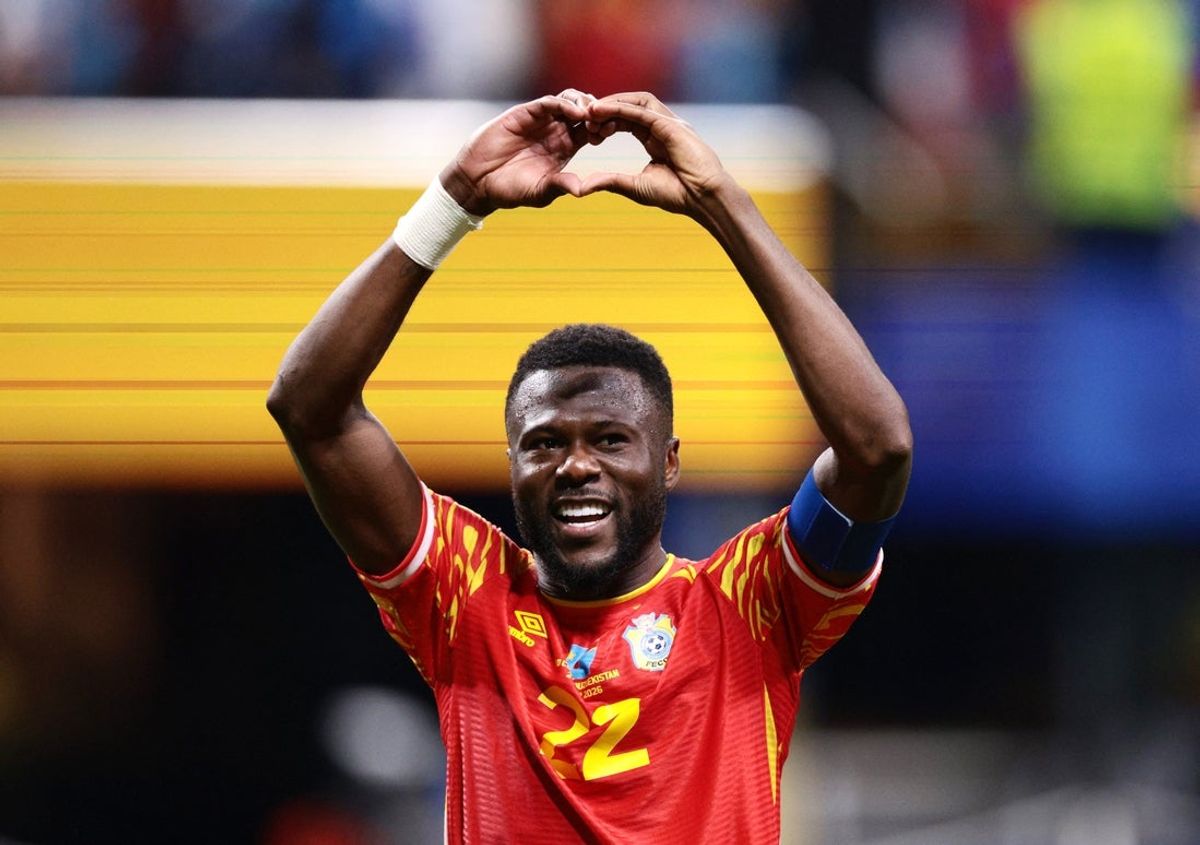 27 de junho de 2026; Atlanta, Geórgia, EUA; Chancel Mbemba, da RD Congo, comemora após a partida. Crédito obrigatório: Scott Kinser-Imagn Images