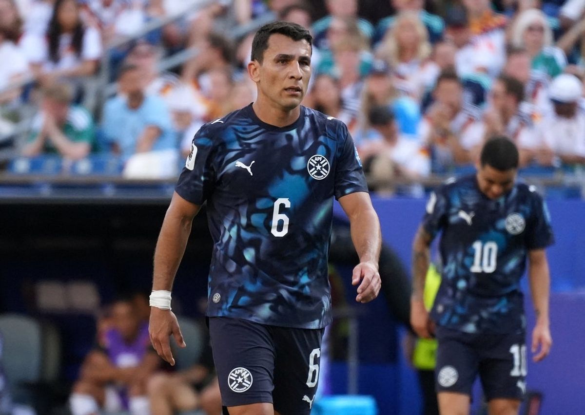 29 de junho de 2026; Foxborough, Massachusetts, EUA; Júnior Alonso, do Paraguai. Crédito obrigatório: David Butler Ii-Imagn Images