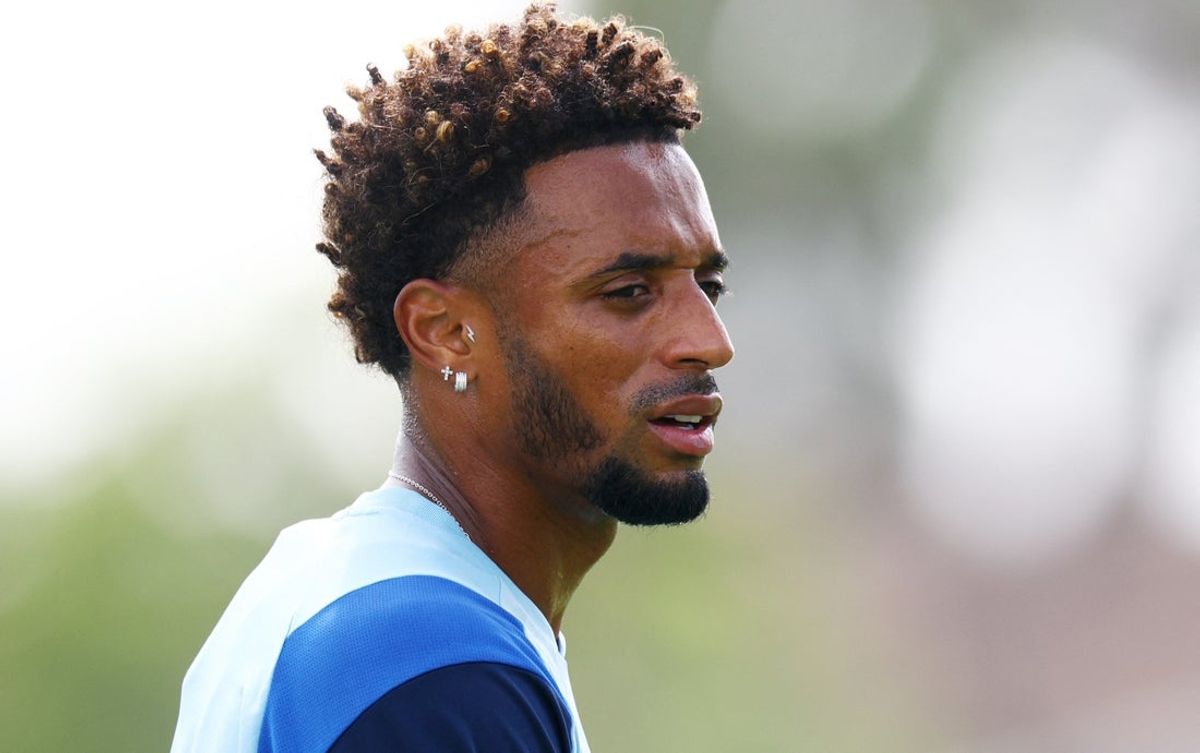 30 de junho de 2026; Tampa, Flórida, EUA; Ryan Mendes, de Cabo Verde, durante o treino. Crédito obrigatório: Nathan Ray Seebeck-Imagn Images