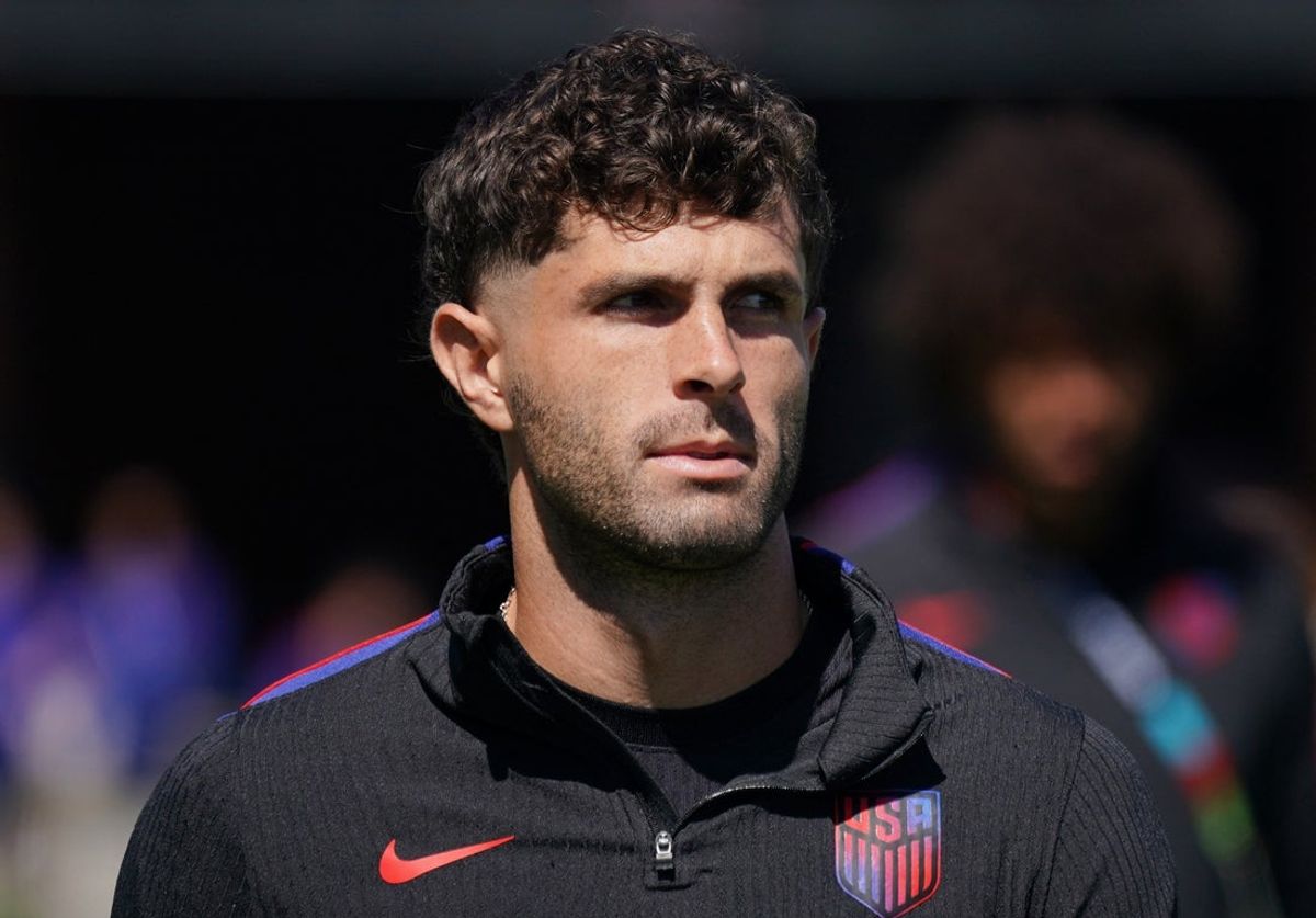 June 30, 2026; San Jose, California, U.S.; Christian Pulisic of the U.S. during training.  Mandatory Credit: David Gonzales-Imagn Images