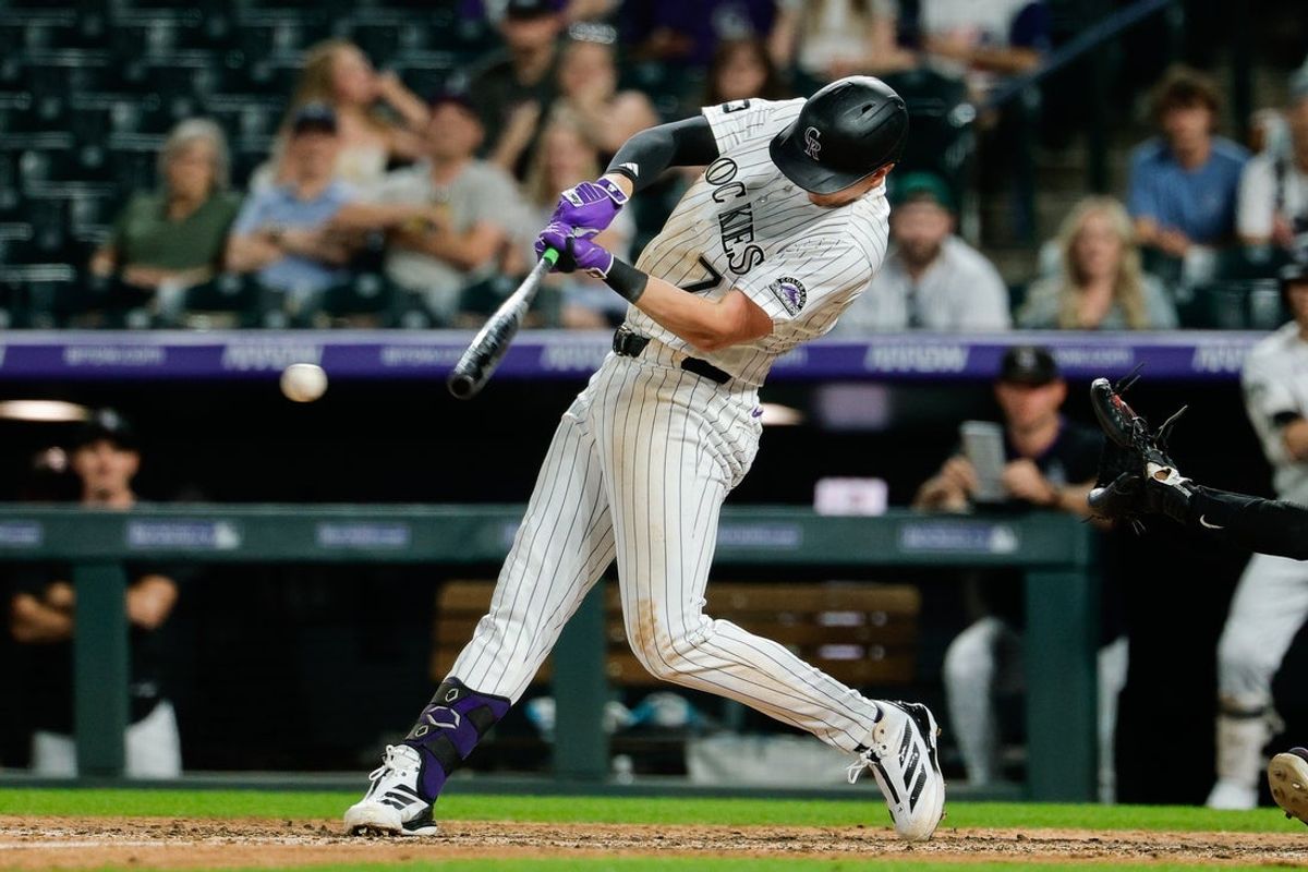 Deadspin | TJ Rumfield drives in four to lift Rockies past Reds Jun 30, 2026; Denver, Colorado, USA; Colorado Rockies first baseman TJ Rumfield (7) hits a double in the eighth inning against the Miami Marlins at Coors Field. Mandatory Credit: Isaiah J. Downing-Imagn Images TJ Rumfield went 4-for-5 with a two-run homer and four RBIs, as the Colorado Rockies beat the Cincinnati Reds 10-3 on Saturday in Denver. Jake McCarthy and Mickey Moniak each had two hits and two RBIs for Colorado, which recorded 14 hits and snapped a three-game losing skid. Cole Carrigg added two hits with an RBI and three runs scored. Tomoyuki Sugano (9-4) won his fifth straight decision, allowing three runs on six hits with no walks and three strikeouts over 6 1/3 innings. Jose Trevino hit a pair of solo homers among his three hits for Cincinnati, which trailed 8-1 after three innings and lost for the third time in its last four games. Colorado set the tone with two runs in the first inning against Rhett Lowder (3-7). McCarthy hit a leadoff double and scored on Carrigg’s one-out double before Rumfield delivered a run-scoring single. The Rockies tacked on four more runs in the second inning. Brett Sullivan tripled to begin the rally and scored on McCarthy’s two-out single. After stealing second base, McCarthy scored on Moniak’s single to center. Rumfield and Willi Castro followed with back-to-back RBI singles. The Reds got on the board on Trevino’s one-out solo homer in the third before Colorado scored two more runs in the bottom half of the inning. With runners on the corners and one out, Julian Garcia replaced Lowder and allowed a run to score on McCarthy’s groundout. Another run scored when Moniak followed with an RBI single. Lowder yielded eight runs on 11 hits over 2 1/3 innings. He issued zero walks with two strikeouts. Trevino homered again with one out in the fifth inning before the Rockies extended their lead with two runs in the sixth. After Carrigg drew a two-out walk, Rumfield hit his 13th homer of the season to put Colorado ahead 10-2. Cincinnati, which had won its last seven meetings against the Rockies at Coors Field, scored a run in the seventh after Juan Mejia replaced Sugano with a runner at second and one out. With runners on the corners and two outs, Nathaniel Lowe lined a pinch-hit single into center field to score Noelvi Marte from third. –Field Level Media #Deadspin #Rumfield #drives #lift #Rockies #Reds Deadspin | TJ Rumfield drives in four to lift Rockies past Reds Jun 30, 2026; Denver, Colorado, USA; Colorado Rockies first baseman TJ Rumfield (7) hits a double in the eighth inning against the Miami Marlins at Coors Field. Mandatory Credit: Isaiah J. Downing-Imagn Images TJ Rumfield went 4-for-5 with a two-run homer and four RBIs, as the Colorado Rockies beat the Cincinnati Reds 10-3 on Saturday in Denver. Jake McCarthy and Mickey Moniak each had two hits and two RBIs for Colorado, which recorded 14 hits and snapped a three-game losing skid. Cole Carrigg added two hits with an RBI and three runs scored. Tomoyuki Sugano (9-4) won his fifth straight decision, allowing three runs on six hits with no walks and three strikeouts over 6 1/3 innings. Jose Trevino hit a pair of solo homers among his three hits for Cincinnati, which trailed 8-1 after three innings and lost for the third time in its last four games. Colorado set the tone with two runs in the first inning against Rhett Lowder (3-7). McCarthy hit a leadoff double and scored on Carrigg’s one-out double before Rumfield delivered a run-scoring single. The Rockies tacked on four more runs in the second inning. Brett Sullivan tripled to begin the rally and scored on McCarthy’s two-out single. After stealing second base, McCarthy scored on Moniak’s single to center. Rumfield and Willi Castro followed with back-to-back RBI singles. The Reds got on the board on Trevino’s one-out solo homer in the third before Colorado scored two more runs in the bottom half of the inning. With runners on the corners and one out, Julian Garcia replaced Lowder and allowed a run to score on McCarthy’s groundout. Another run scored when Moniak followed with an RBI single. Lowder yielded eight runs on 11 hits over 2 1/3 innings. He issued zero walks with two strikeouts. Trevino homered again with one out in the fifth inning before the Rockies extended their lead with two runs in the sixth. After Carrigg drew a two-out walk, Rumfield hit his 13th homer of the season to put Colorado ahead 10-2. Cincinnati, which had won its last seven meetings against the Rockies at Coors Field, scored a run in the seventh after Juan Mejia replaced Sugano with a runner at second and one out. With runners on the corners and two outs, Nathaniel Lowe lined a pinch-hit single into center field to score Noelvi Marte from third. –Field Level Media #Deadspin #Rumfield #drives #lift #Rockies #Reds
