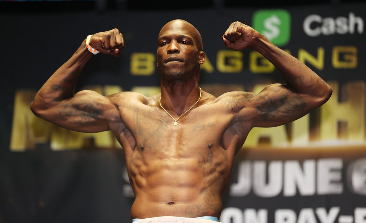 Chad Johnson went down hard in his match against Brian Maxwell.