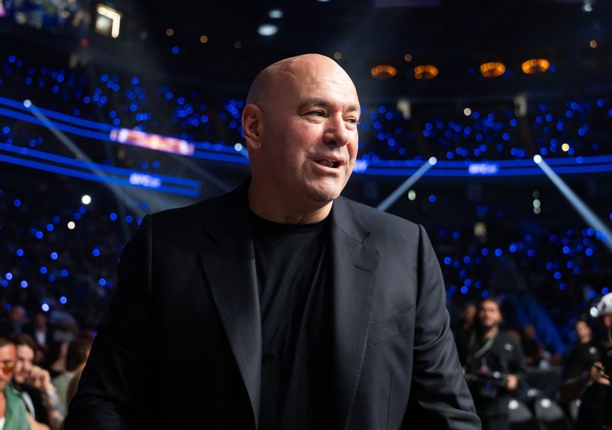 Jul 11, 2026; Las Vegas, Nevada, USA; UFC president Dana White in attendance during UFC 329 at T-Mobile Arena. Mandatory Credit: Mark J. Rebilas-Imagn Images