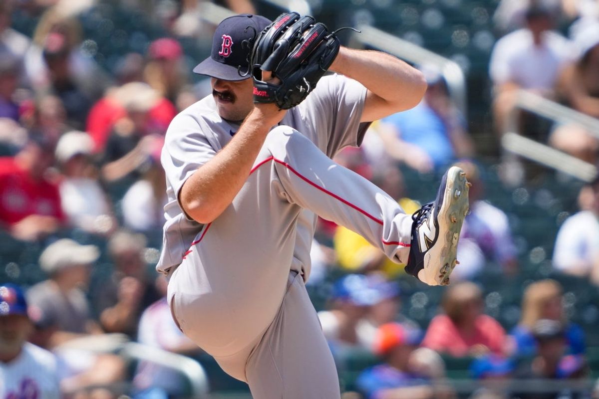 Boston Red Sox pitcher Payton Tolle (70) pitches during a game against the New York Mets at CitiField, Jul 12, 2026, Flushing, NY, USA.