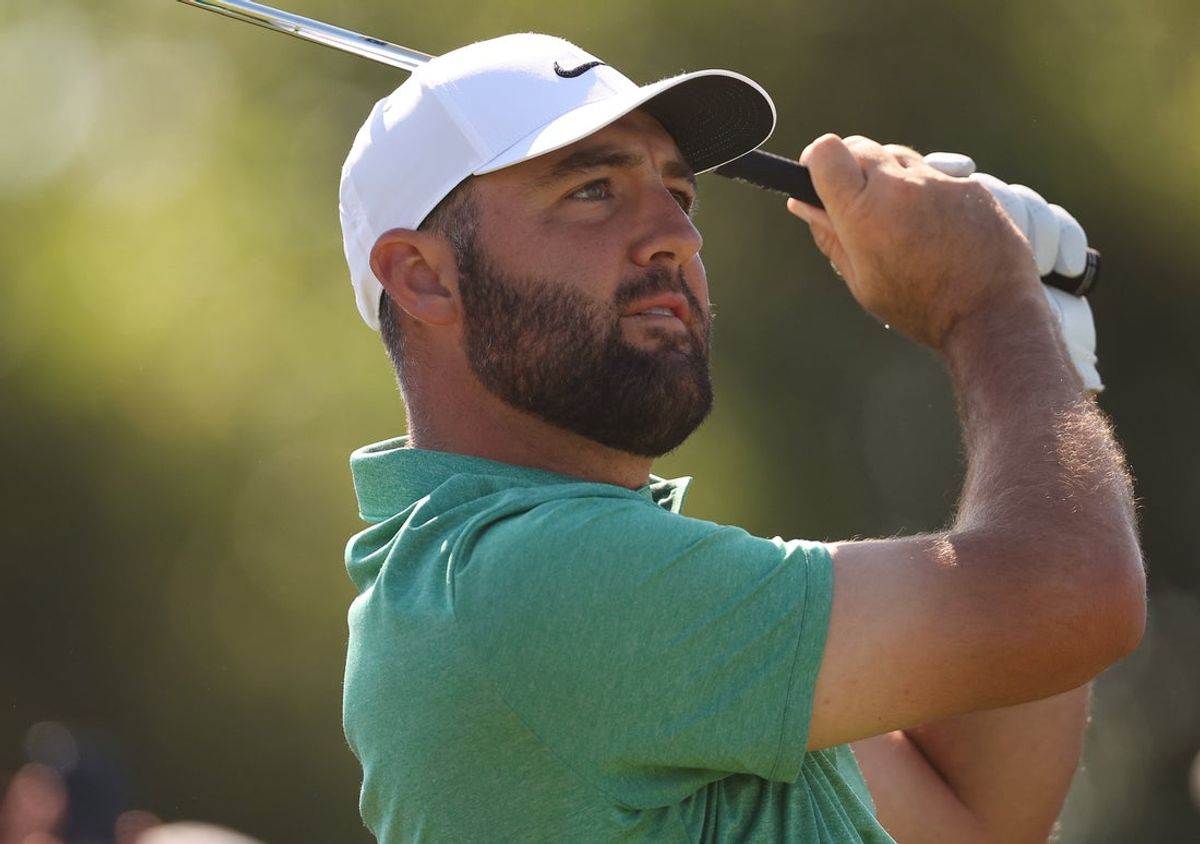 Scottie Scheffler during a practice round at Royal Birkdale on July 14, 2026.
