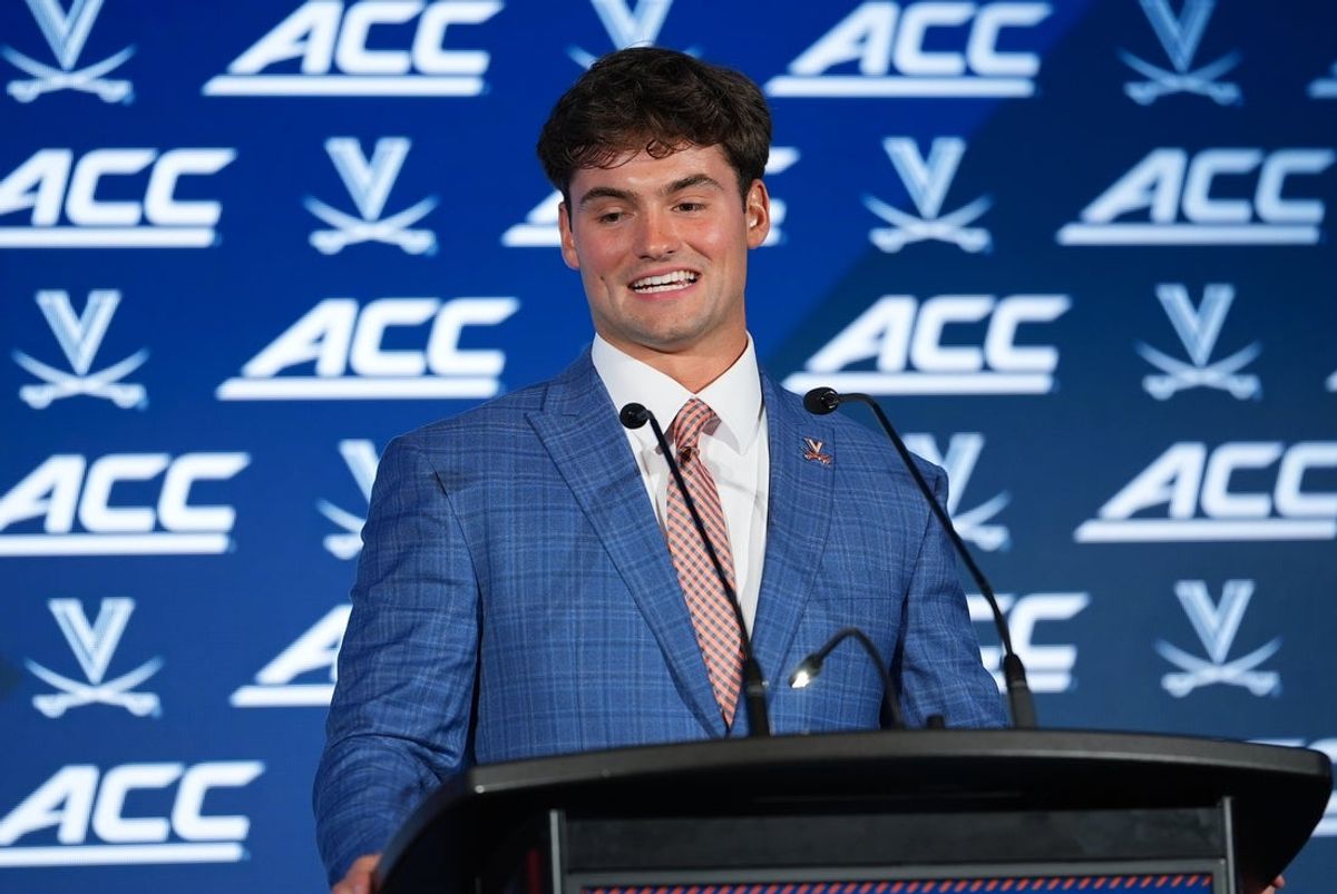 Virginia rolls out a new starting quarterback -- Beau Pribula -- on Saturday against NC State. Mandatory Credit: Jim Dedmon-Imagn Images