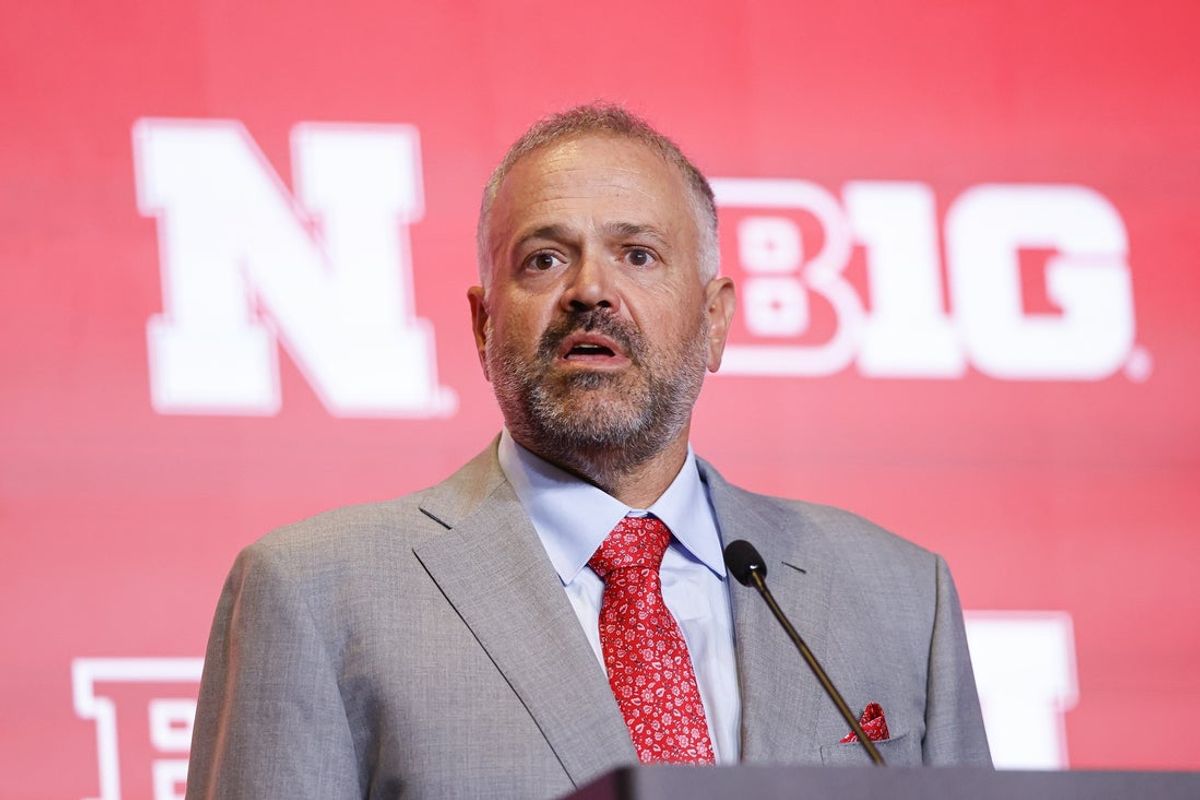 Jul 30, 2026; Chicago, IL, USA; Nebraska Football head coach Matt Rhule speaks during Big Ten Media Days at Hilton Chicago. Mandatory Credit: Kamil Krzaczynski-Imagn Images