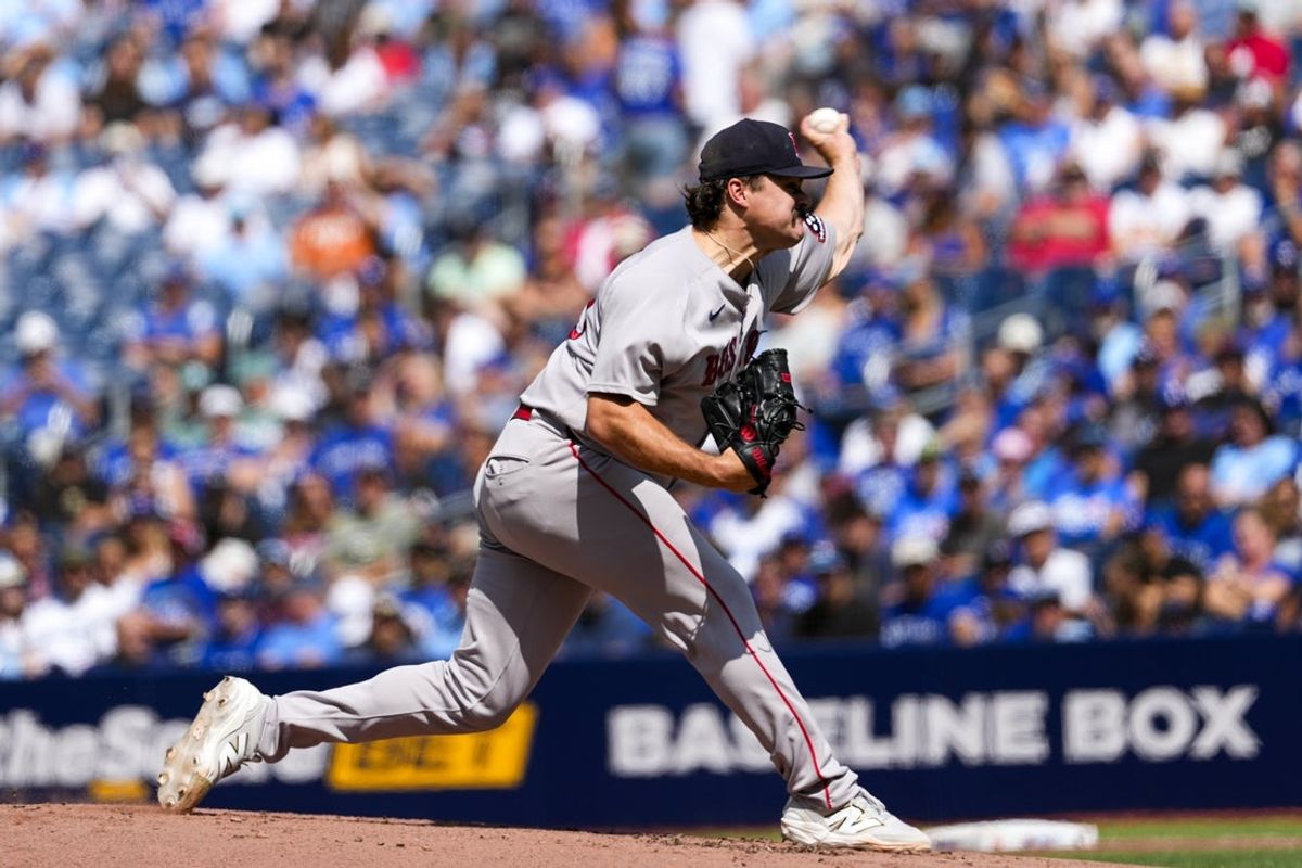 Aug 13, 2026; Toronto, Ontario, CAN;  Boston Red Sox pitcher Payton Tolle (70) pitches to the Toronto Blue Jays during the first inning at Rogers Centre. Mandatory Credit: Kevin Sousa-Imagn Images