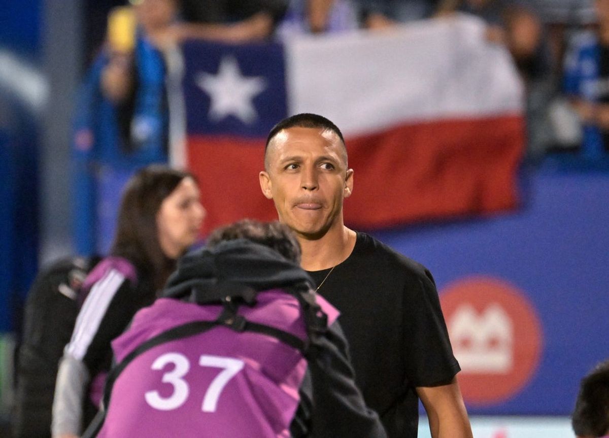 Aug 15, 2026; Montreal, Province of Quebec, CAN; CF Montreal forward Alexis Sanchez (10) is introduced to the crowd at halftime during the game against D.C. United at Saputo Stadium. Mandatory Credit: Eric Bolte-Imagn Images