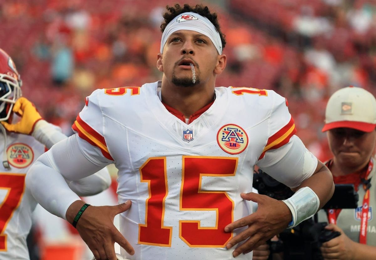 Chiefs quarterback Patrick Mahomes is ready to return to the field for Week 1, almost exactly nine months removed from a torn ACL.  Mandatory Credit: Kim Klement Neitzel-Imagn Images