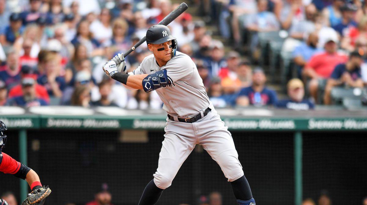Aaron Judge is the tallest player to ever start a game in CF.