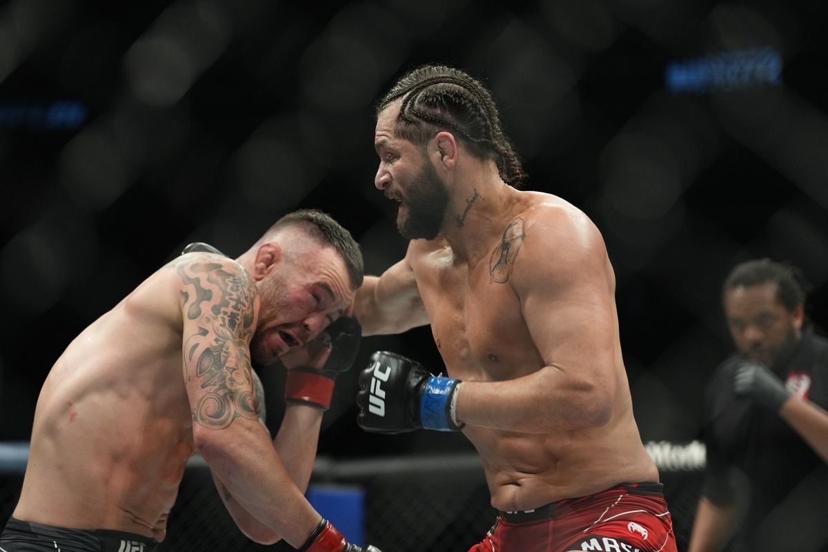 Colby Covington (left) and Jorge Masvidal took their fight to the streets of Miami.