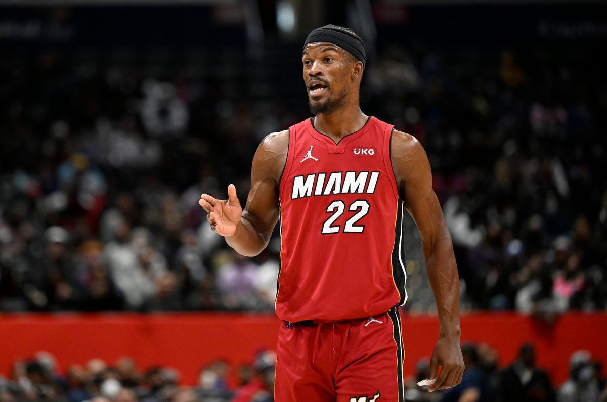 Jimmy Butler and the Heat are currently in first place i the Eastern Conference.