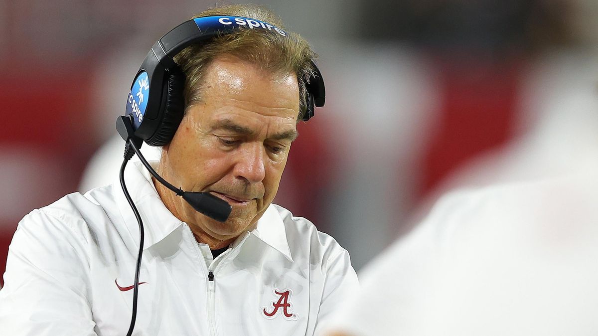 Bit of a letdown yesterday for Nick Saban as his Crimson Tide fell to Texas A&M in a massive upset.