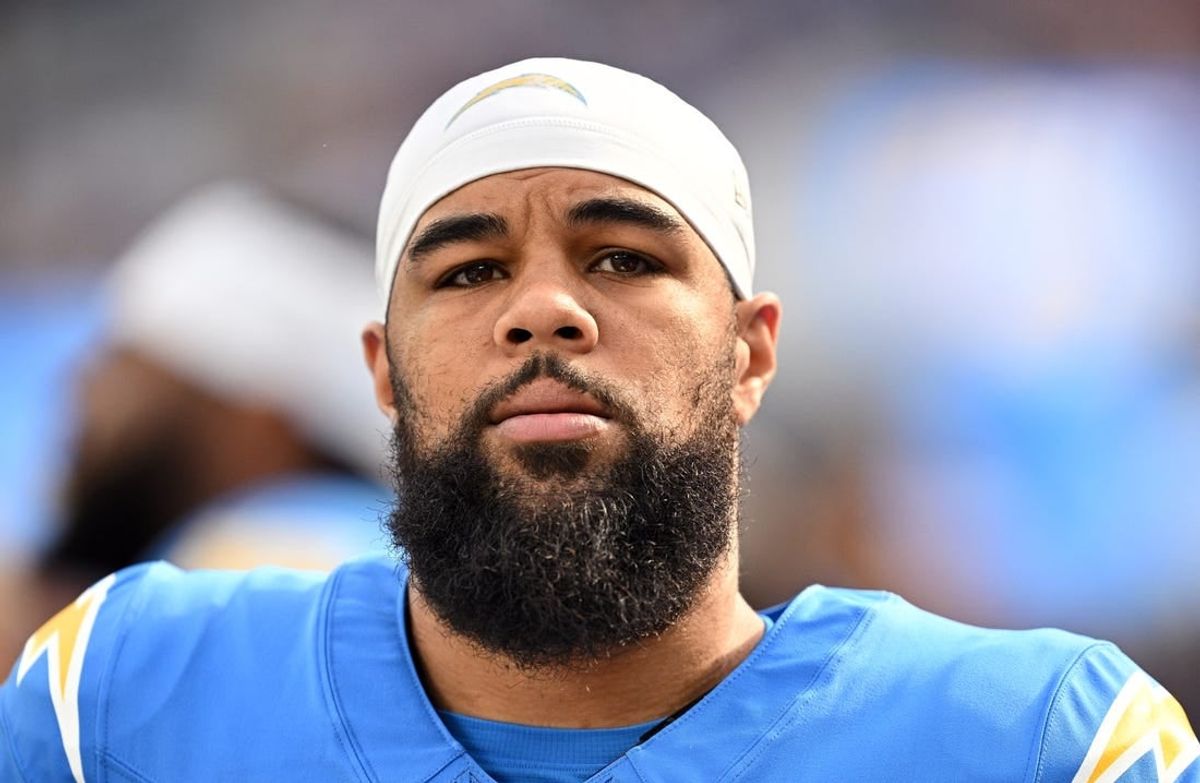 Nov 12, 2023; Inglewood, California, USA; Los Angeles Chargers wide receiver Keenan Allen (13) looks on during the first half against the Detroit Lions at SoFi Stadium.