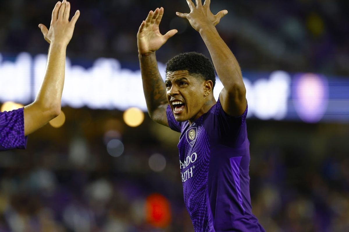 Oct 24, 2026; Orlando, Florida, USA;  Orlando City SC midfielder Wilder Cartagena (16) reacts after blocking a late shot in the second half against New York City FC at Inter&Co Stadium.  Mandatory Credit: Russell Lansford-Imagn Images